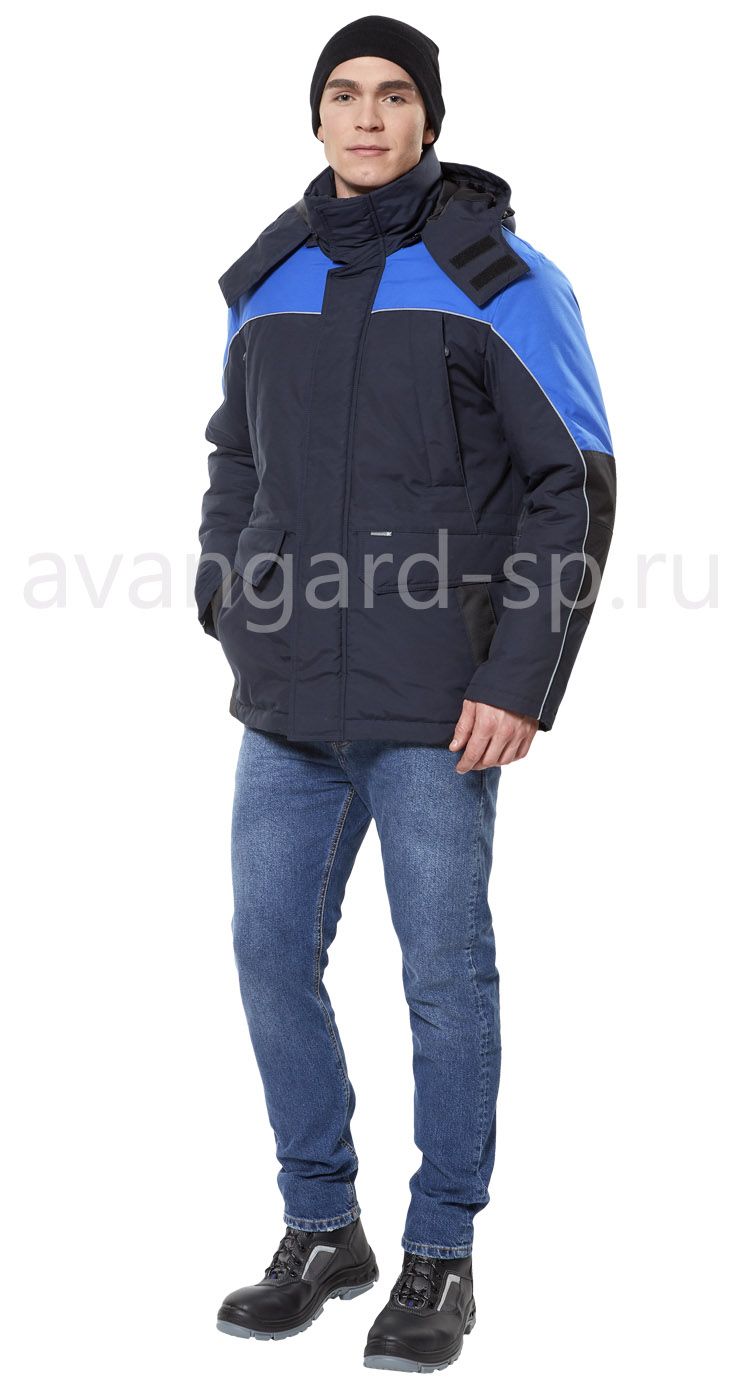 Куртка "Вега" NEW (т.синий-василек-черный) цена